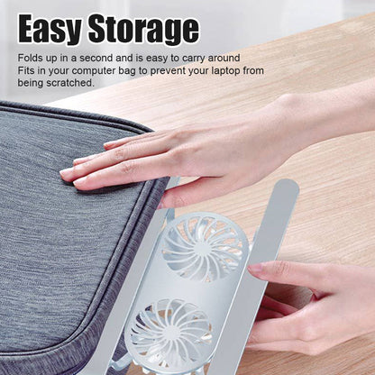 Kylningsfäste för dator med dubbla fläktar