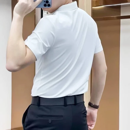 👔 affärsmässig avslappnad patchworkskjorta för män