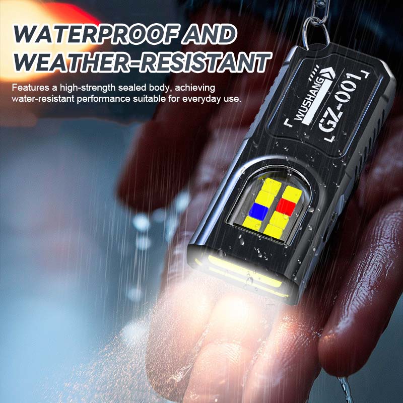 🔑 Mini-nyckelring med ficklampa