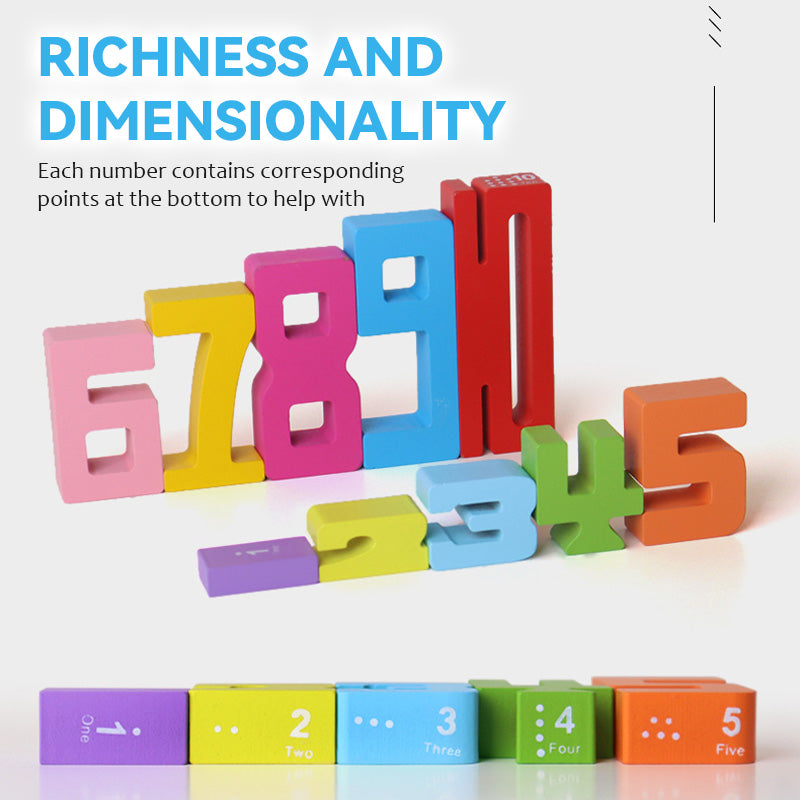 🌟 Antal staplingsblock i trä - Utforska siffrornas magi och väck kreativiteten