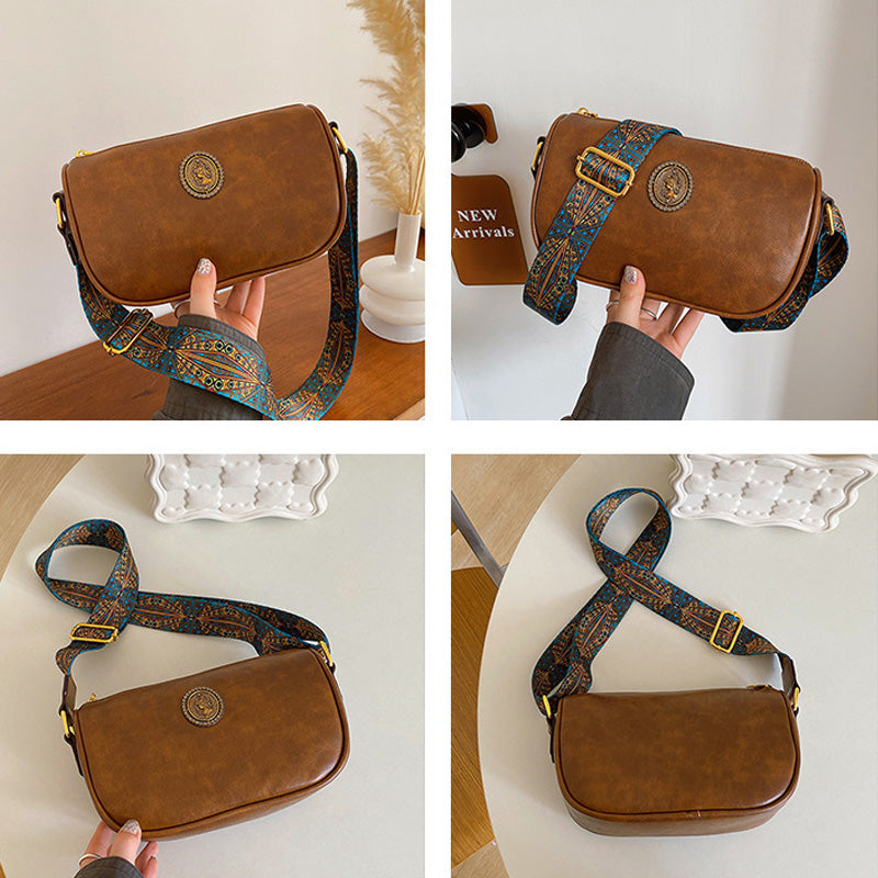 ✨ Ladies vintage Boston axelremsväska - elegans att ta med sig! 👜