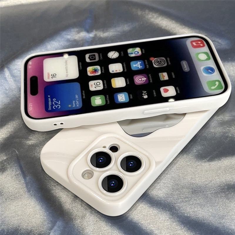 Skrynkligt Oregelbundet Spegelfodral