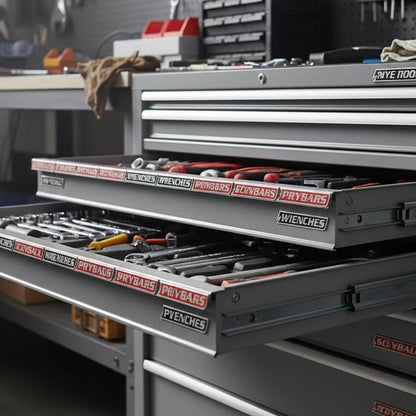 🔧✨ Magnetiska Verktygslåds Etiketter🔧📚