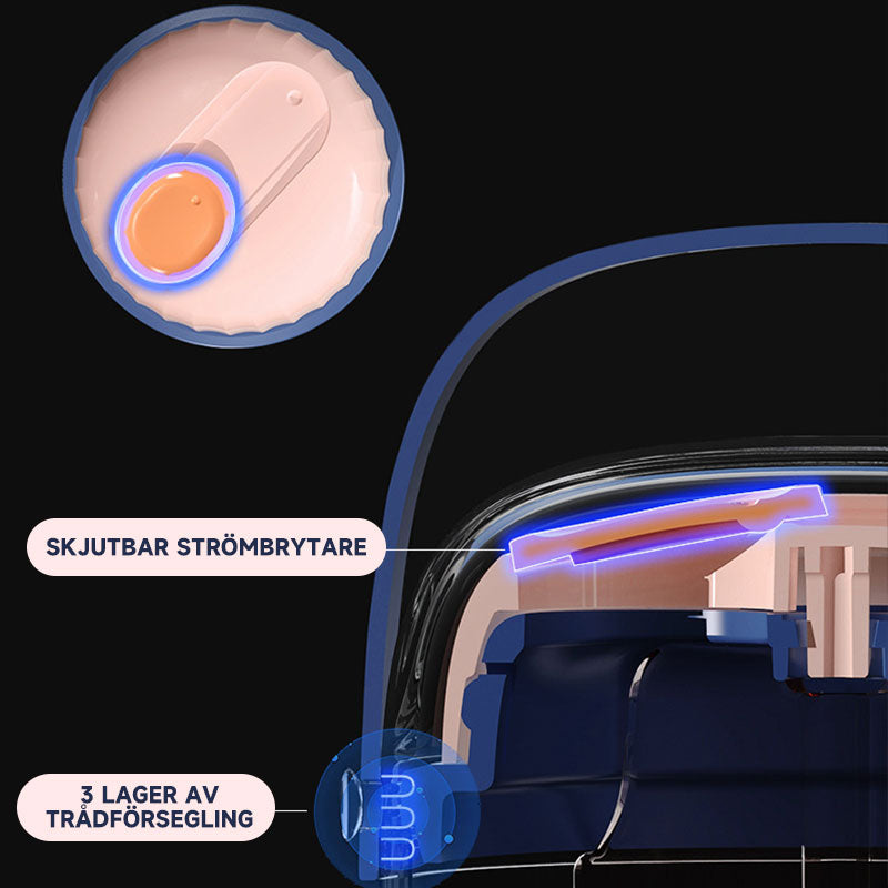 Bärbar pillerlåda för en vecka, sju dagar