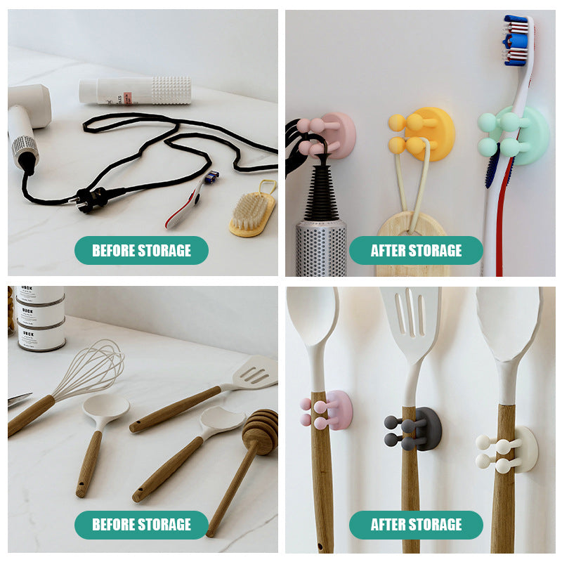 Självhäftande krok utan stansning av silikon