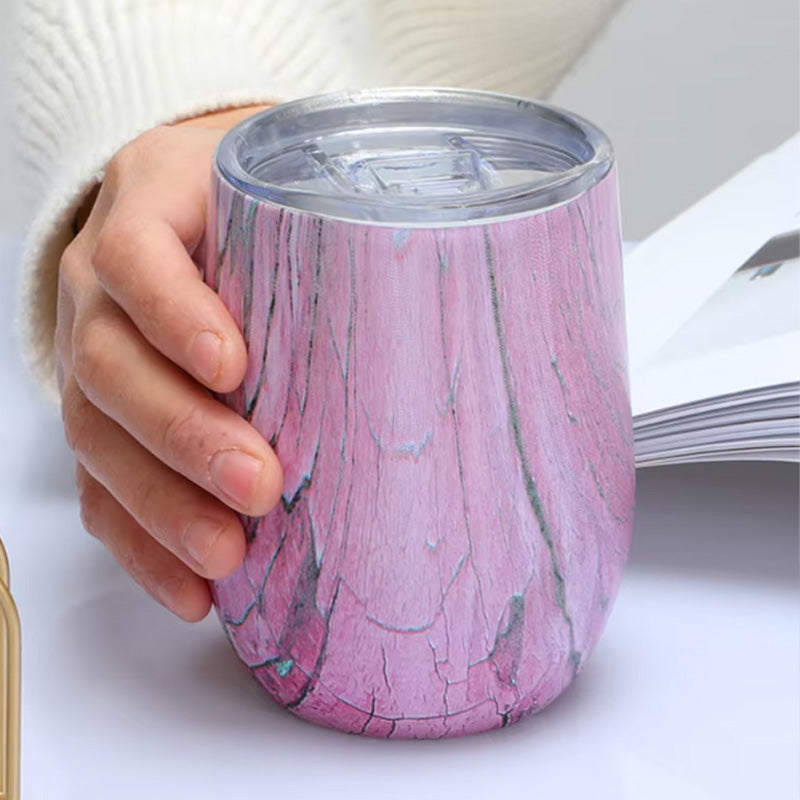 Creative Eggshell Cup - 12oz Stainless Steel Wine Cup