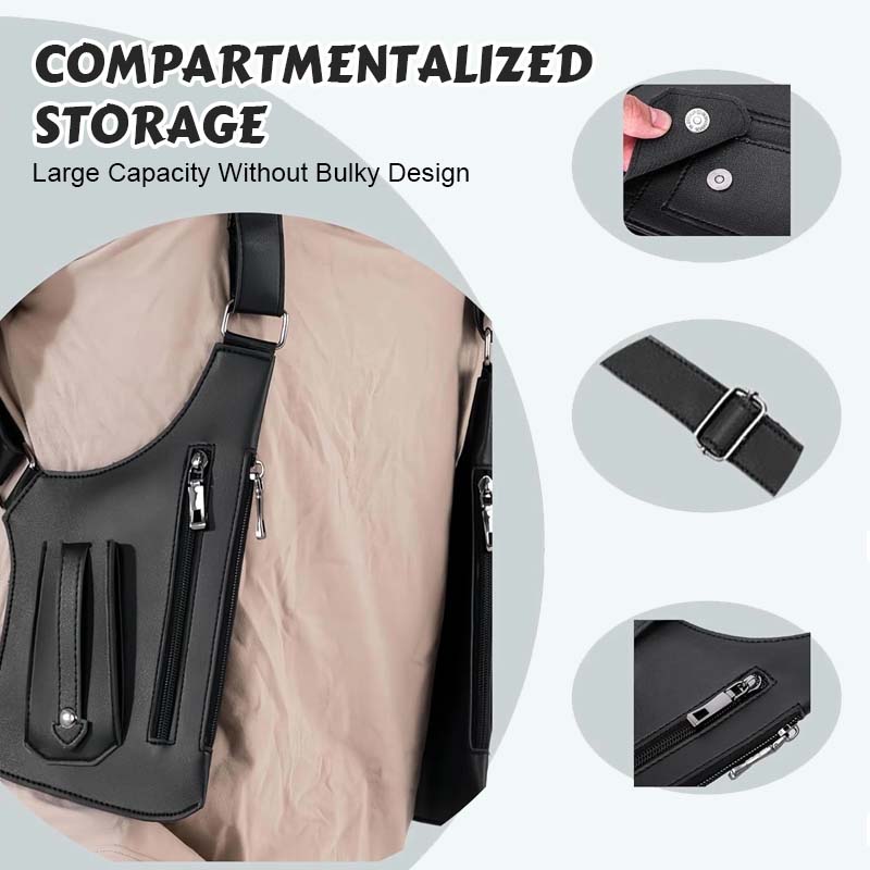 Retro ryggsäck med axelremsväska