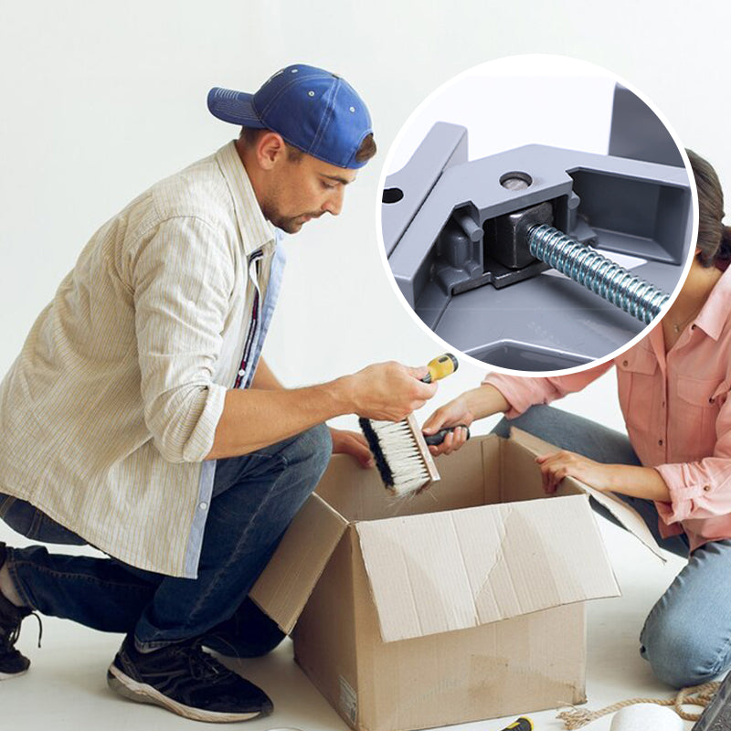 Slitstark och robust rätvinklig klämma 90°