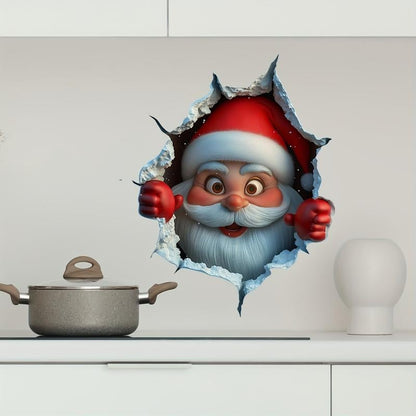🎄3D-popup-klistermärken med jultomten🎅