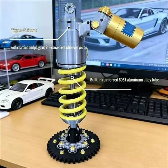 🔥Inspired Suspension Shock Absorber Lamp - Adjustable LED Light for Gamers & Car Enthusiasts(⏰Free Shipping)