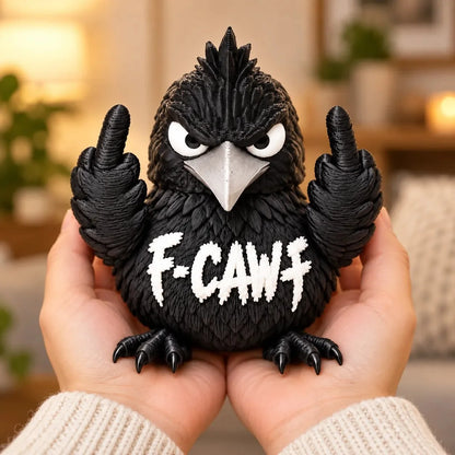 🦆Funny Attitude Desk Buddies – Bad Attitude Duck & Grumpy Raven