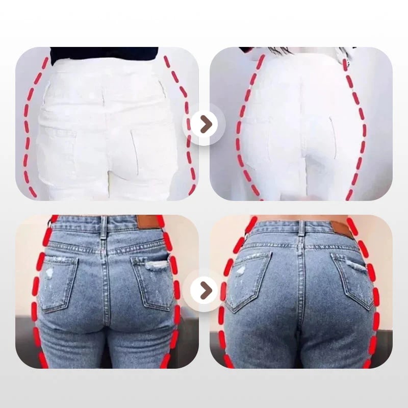 Sömlösa damtrosor med issilke för rumplyft och uttagbara kuddar