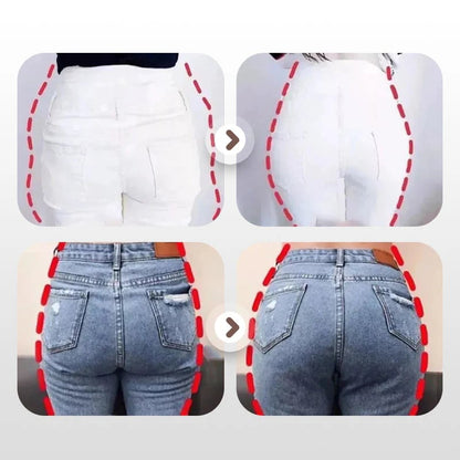 Sömlösa damtrosor med issilke för rumplyft och uttagbara kuddar