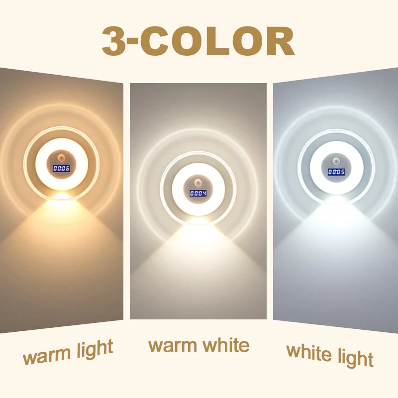 🌙Smart LED Clock Night Light with Motion Sensor