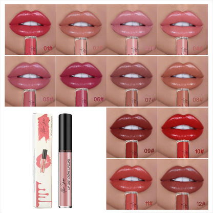 🔥Hot Sale- Köp 2 få 1 gratis🔥12 Color Cream Texture Lipstick Waterproof