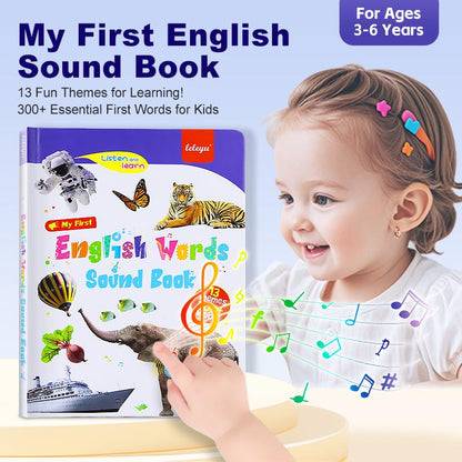 English reading book/Mitt Första Engelska Leksaksljud – 470+ Ord, 21 Teman & Roliga Ordspel! Perfekt Språkleksak för Barn! 🇬🇧🔊