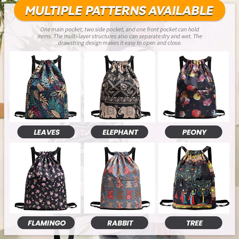 Dragsko Vikbar Stor kapacitet Torr-våt Separation Resa Sport Ryggsäck