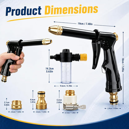 💦✨ High-Pressure Water Jet Gun – 2 Modes, Ergonomic, Leak-Proof 🧼
