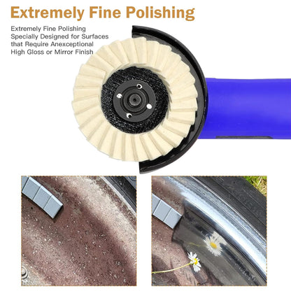 🔥Wool Felt Flap Discs Polishing Wheel