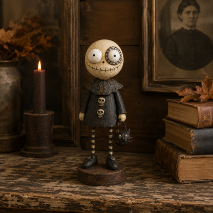 Primitive Pumpkin Friends – Vintage Halloween Figurines Collection