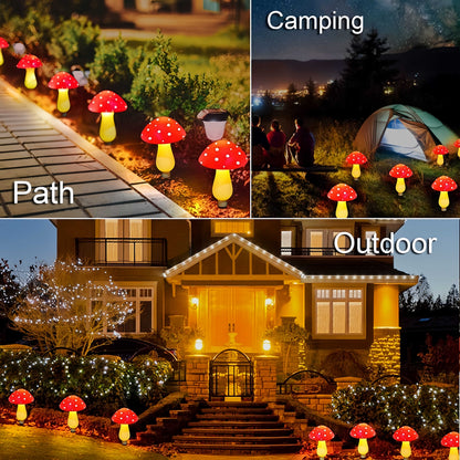 🍄Solar Powered Mushroom Shaped Garden Glow Light