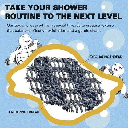 🧼Exfolierande antibakteriell duschhandduk🚿
