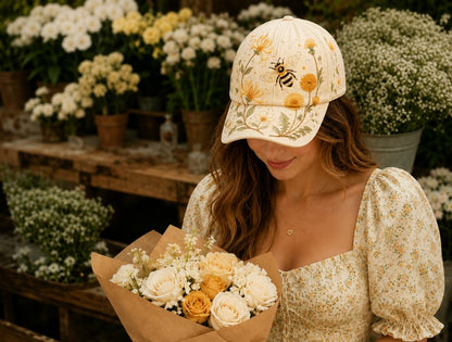 🌸🌿 Garden Morning Cap
