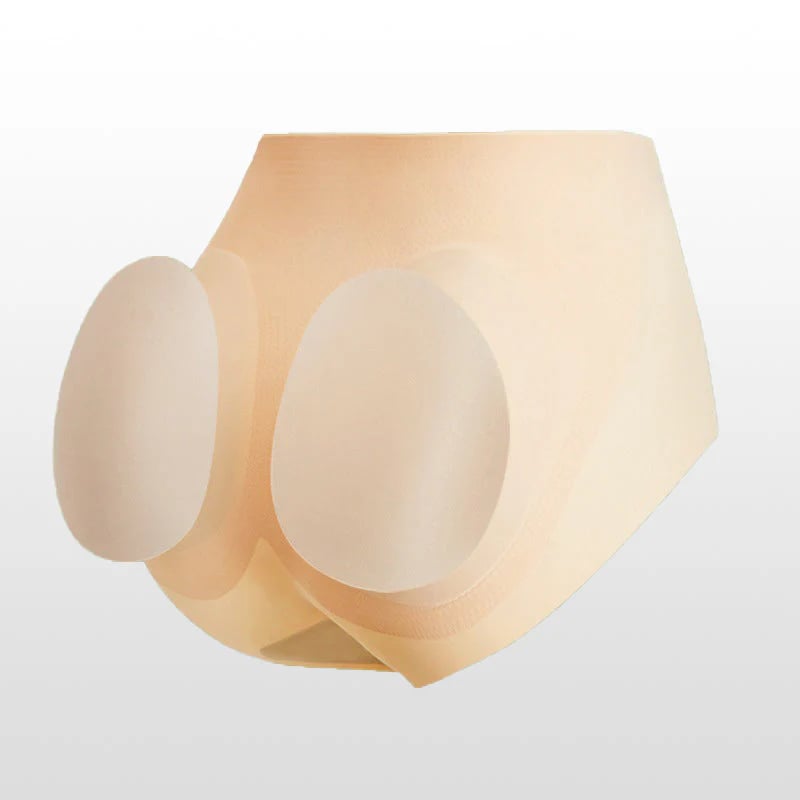 Sömlösa damtrosor med issilke för rumplyft och uttagbara kuddar