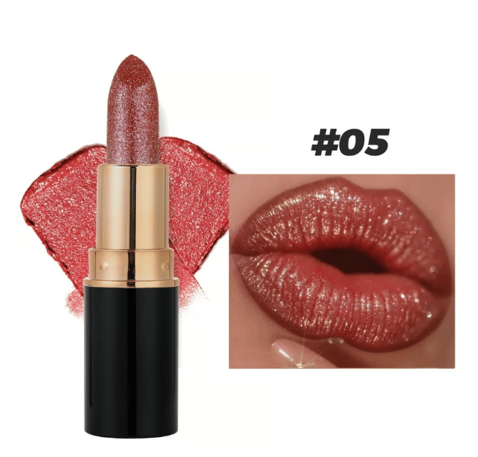 💖Diamond Lip Gloss Glitter Lipstick Vattentätt