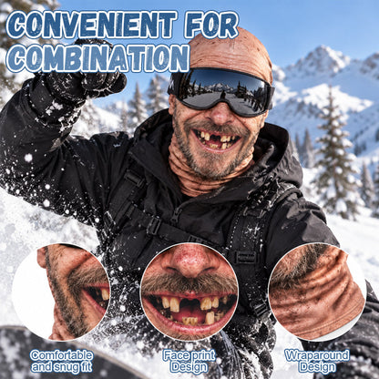 😂Funny Realistic Face Ski Mask – Hilarious Winter Party Gear for Outdoor Groups