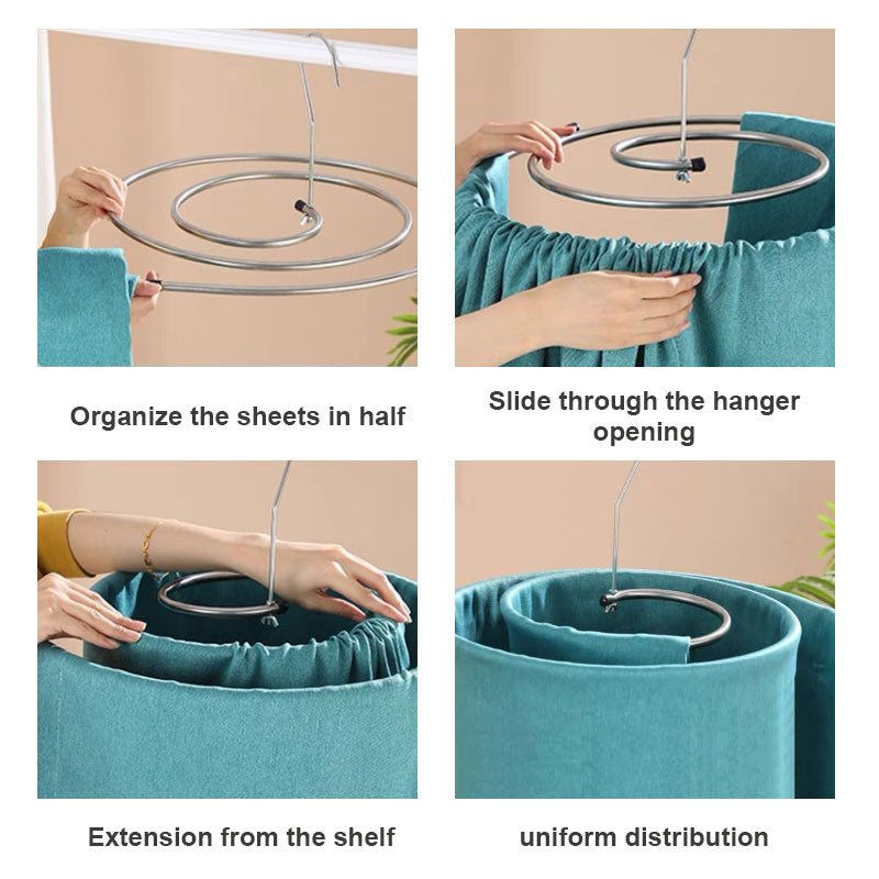 Artefakt för torkning av lapptäcke - Spiralklädhängare