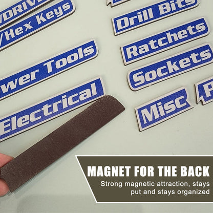 🔧✨ Magnetiska Verktygslåds Etiketter🔧📚