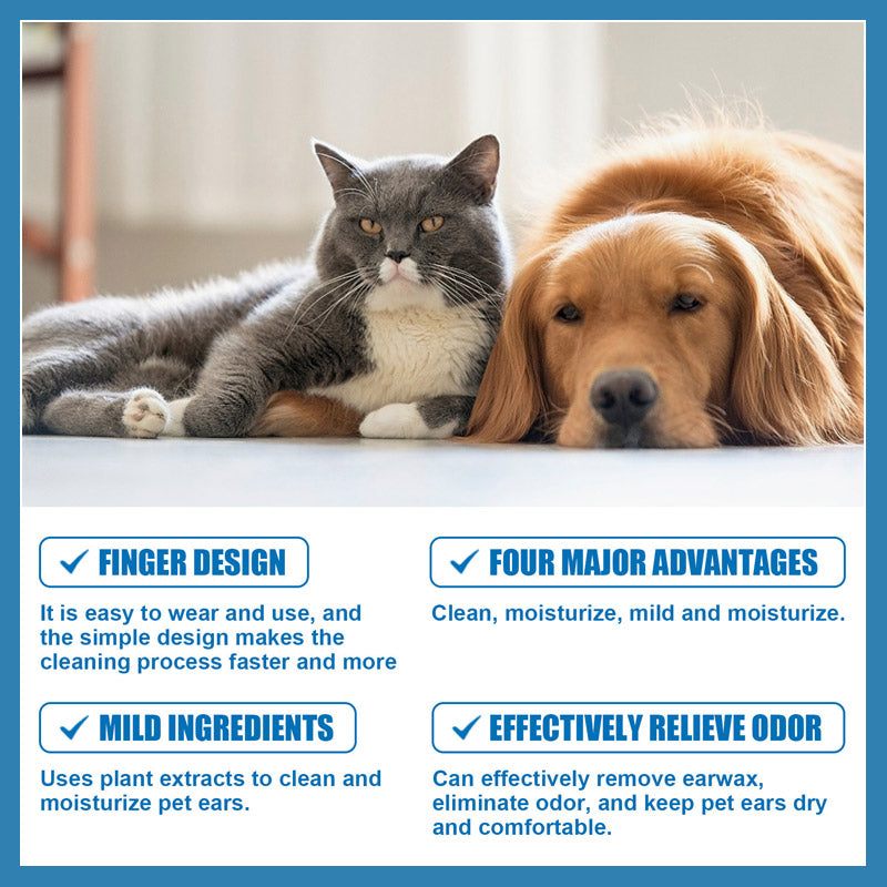 Husdjursrengöringsfingerservetter