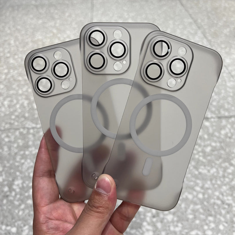 Ultratunt Ramlöst Magnetiskt Frostat Mobiltelefonskal