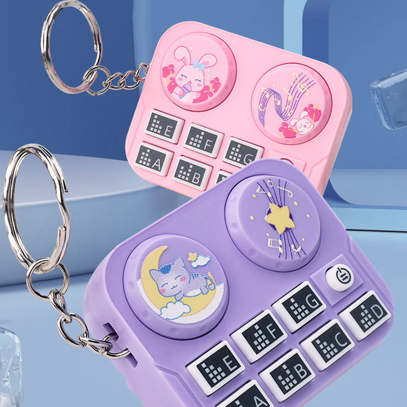 DJ-nyckelring med minidjur Barnleksak