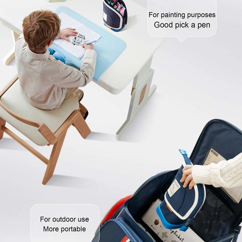 📚 Justerbart, infällbart pennfodral med stor kapacitet - ett drag och en omedelbar uppgradering! 🎨✨