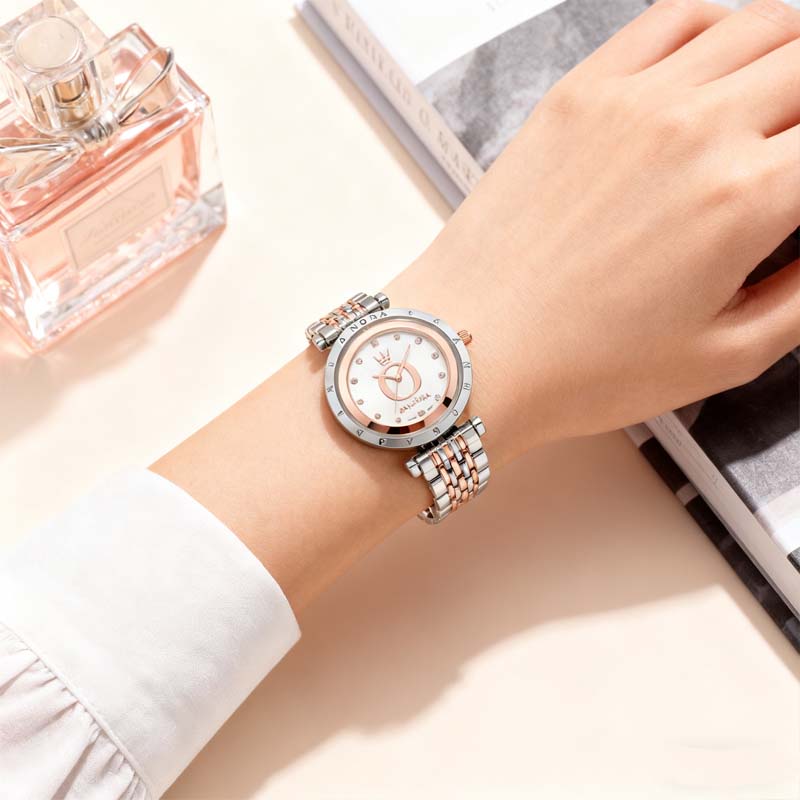 💎 Glänsande Tidsarmband för Par | Elegant parklocka