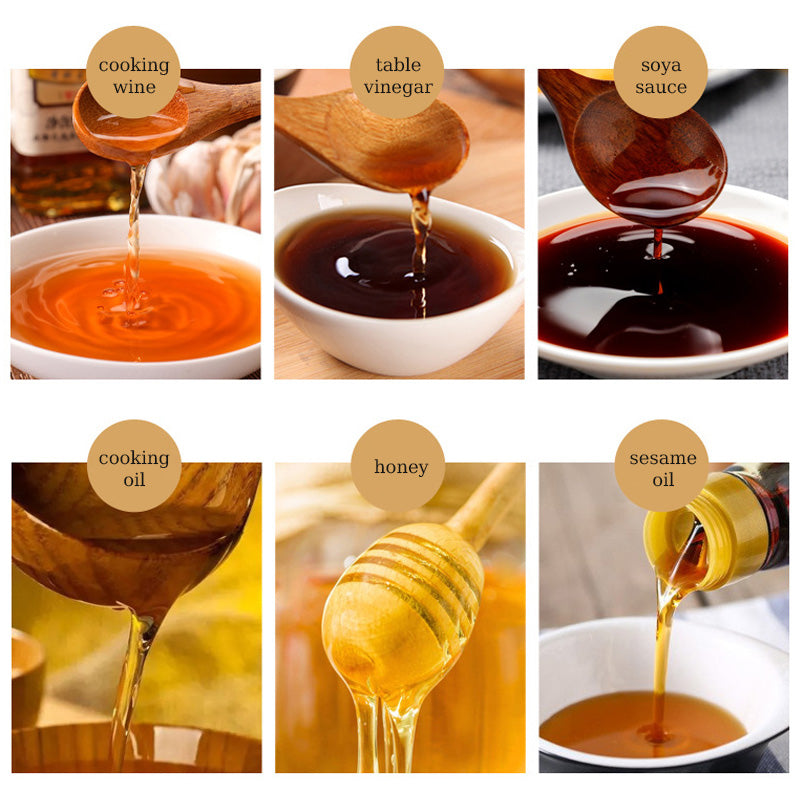 🌟 Dubbelskiktad Svävande Glas Olje-flaska – Gör matlagningen vackrare och njut av varje droppe krydda! 🍶✨