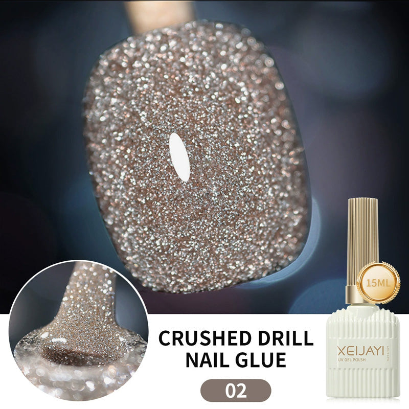 Glitternagellack med hög densitet