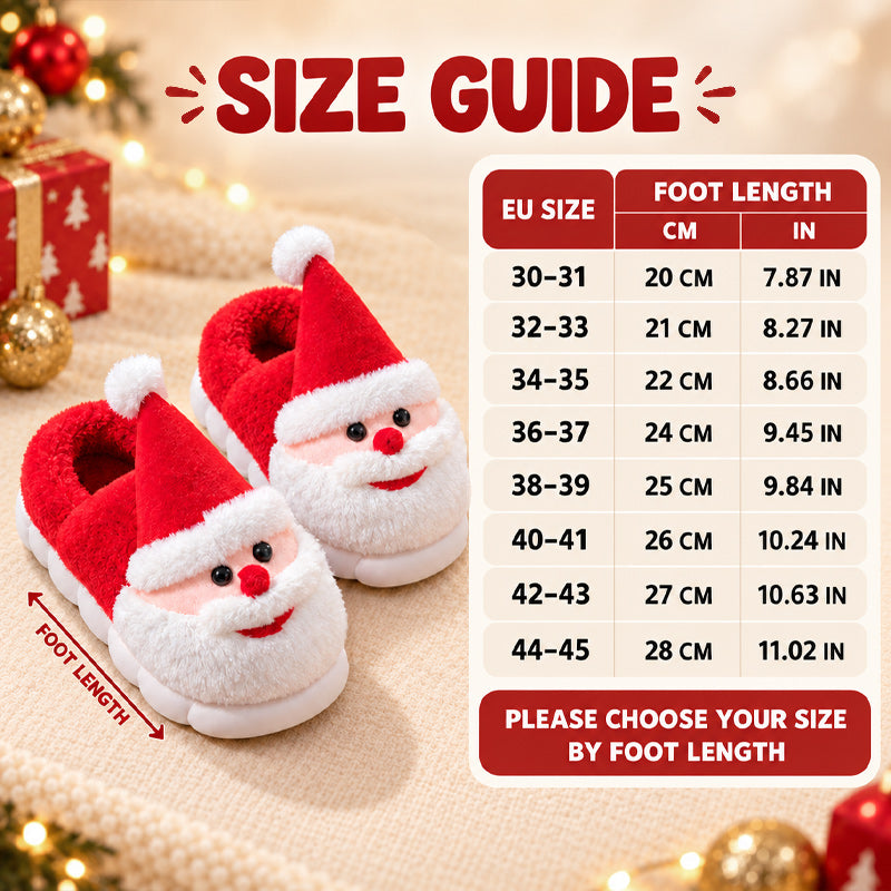 🎅Santa Claus Winter Slippers - Festive Red Green Home Shoes