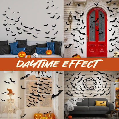 LED-glödande fladdermusgrup