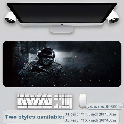Cool Military Weapon Build Weapon Parts Display Stor musmatta för spel, snyggt skrivbordsskydd med halkfritt gummi, flera storlekar för bärbar dator och skrivbord