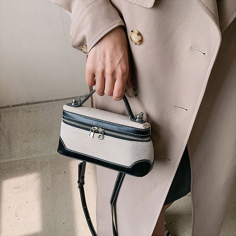 Retro bärbar liten fyrkantig korsväska