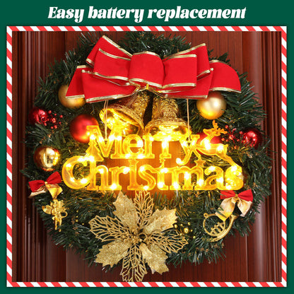 God Jul 3D Bokstavsbelysning/Merry Christmas 3D Letter Lights