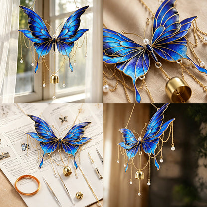 🦋Cloisonné Enamel Wind Chime Hanging Ornament