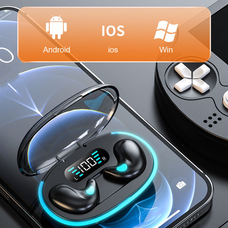 Digital Display Mini Noise Cancelling Bluetooth-hörlurar