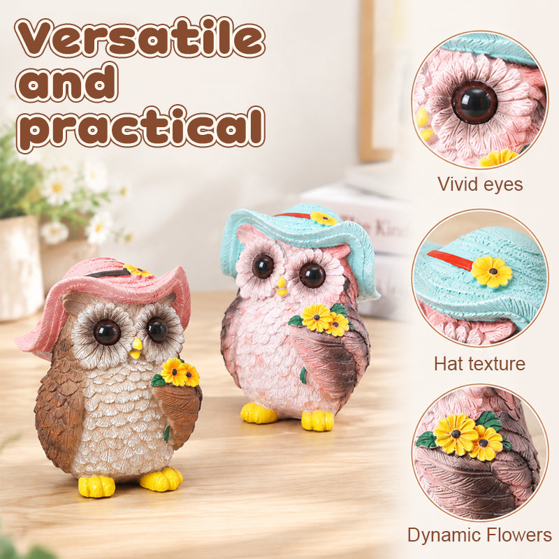 Creative Owl Figurine for Home, Garden & Tabletop Décor
