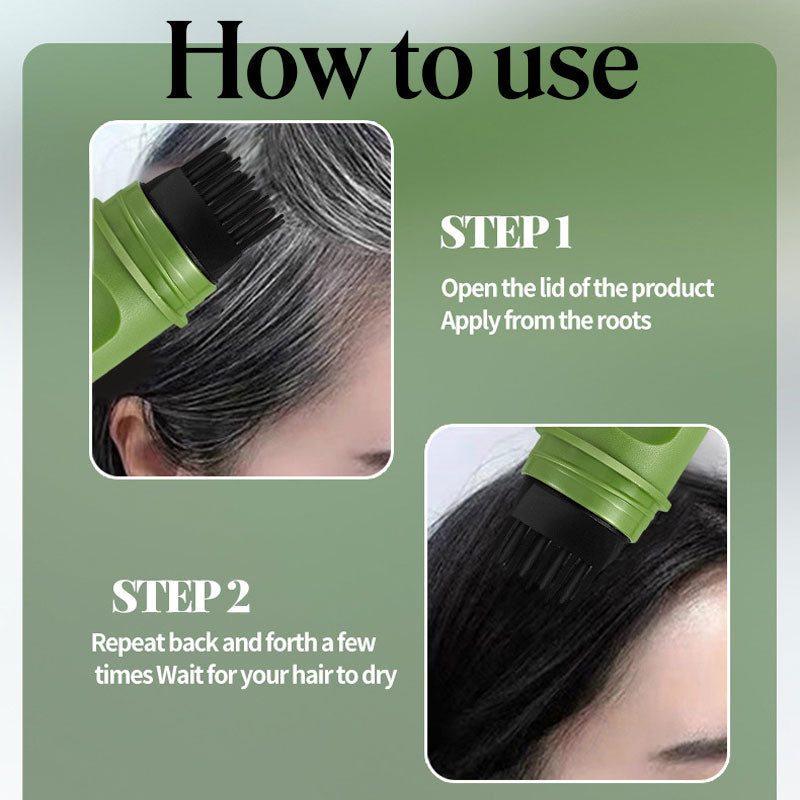 🖌️ Penna för att täcka grått hår – omedelbar färgkorrigering, när som helst!