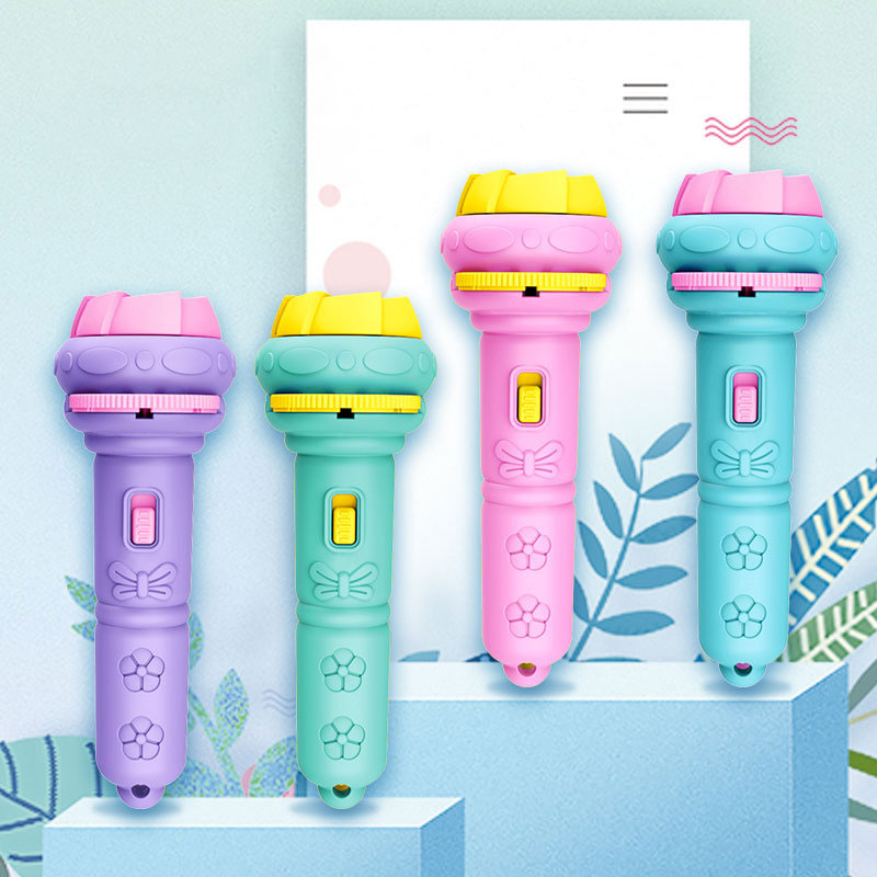 🌈✨ Barnens Magiska Projektorficklampa