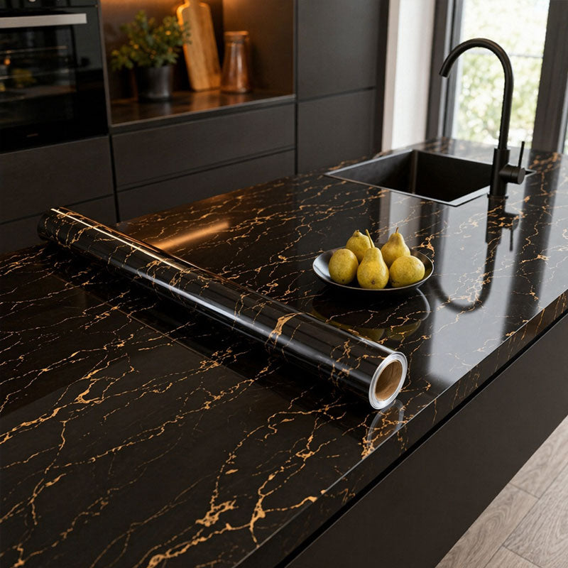 Marble Self-Adhesive Contact Paper - Waterproof & Oil-Proof Kitchen Backsplash & Countertop Decor